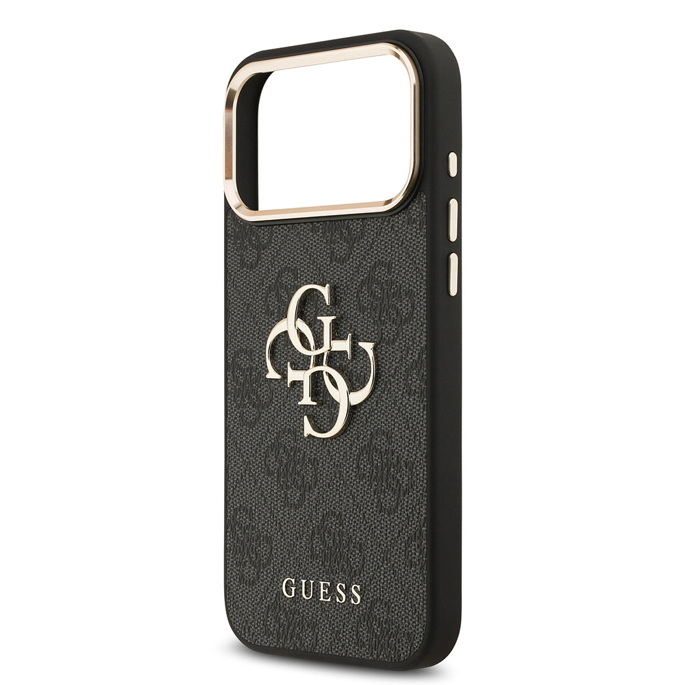 Guess iPhone 17 Pro Max Orjinal Lisanslı Gold Metal Kamera Çerçeveli 4G Desenli Metal Büyük 4G ve Yazı Logolu Telefon Kılıfı Guess iPhone 17 Pro Max Orjinal Lisanslı Gold Metal Kamera Çerçeveli 4G Desenli Metal Büyük 4G ve Yazı Logolu Telefon Kılıfı